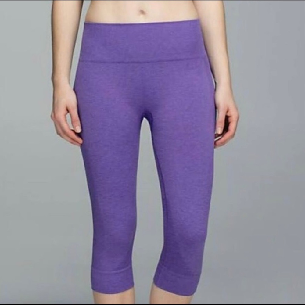 Lululemon Purple Seamless Crop Pant